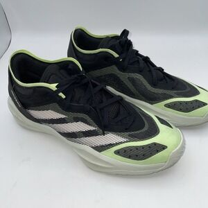 Adidas Adizero Select 2.0 Low IE7870 Black Lime Sneakers Sz 10.5 Basketball Shoe